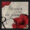 Amour Passion by Posters International Studio 13" x 13" Framed Wall Art